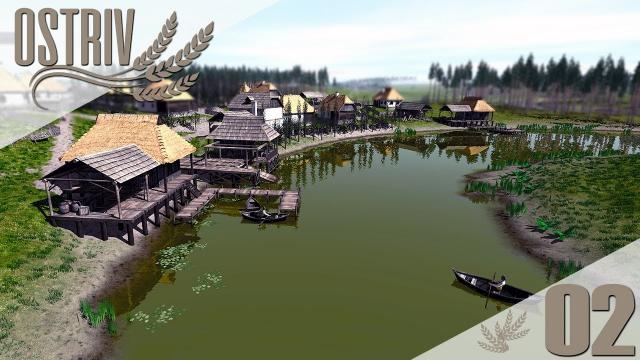 Ostriv: The Fishing Docks and first horse cart coming to town! EP02