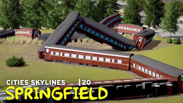 The Spruce Caboose | Cities Skylines | 20 | The Simpsons
