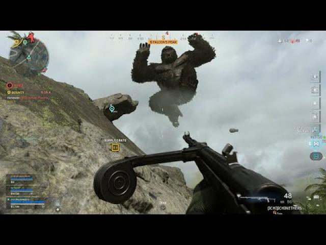 Fighting King Kong And Godzilla In Warzone - Gameplay