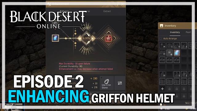 Black Desert Online - Enhancing Griffon Helmet - Episode 2 - PEN ATTEMPTS?