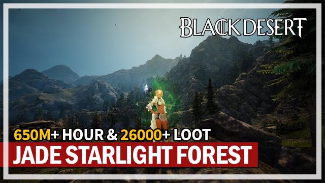 650M+ Hour & 26,000 Loot Jade Starlight Forest - Succession Dark Knight | Black Desert