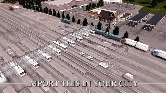 Toll Booth Traffic (+ download and add this in your city) - Cities Skylines: Custom Builds