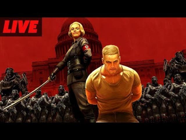 Wolfenstein 2 The New Colossus One Hour Of Early Gameplay Live on Xbox One