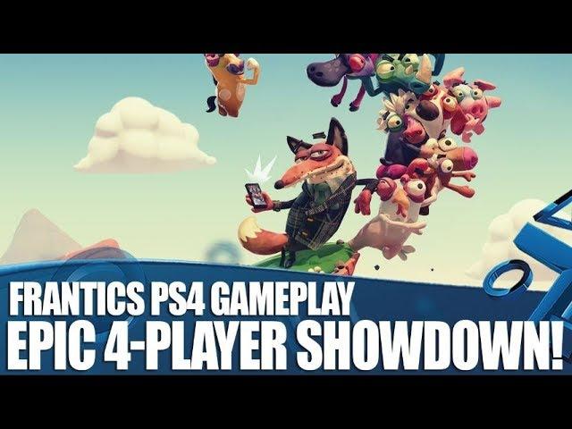 Frantics PS4 Gameplay - Epic 4-Player Showdown!