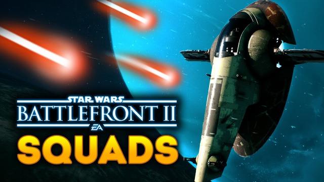 Star Wars Battlefront 2 Squads - EPIC Hero Starfighters MVP Gameplay!