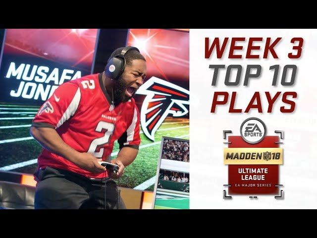 Top 10 Plays of Week 3 | Madden Ultimate League | Madden NFL 18