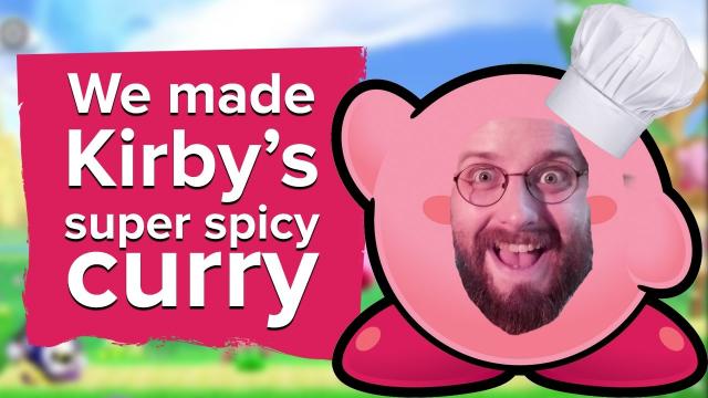 We cooked Kirby's super spicy curry