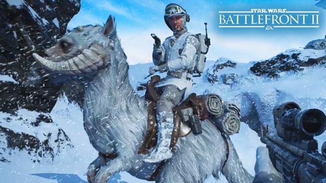 Star Wars Battlefront 2 - New Tauntaun Gameplay and Landspeeder Gameplay on Hoth! Mos Eisley!