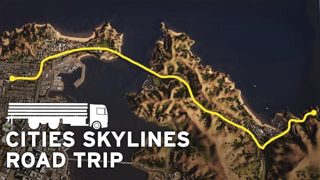 Coastal Road Trip: First Person | Cities Skylines | Marble Mountain 06