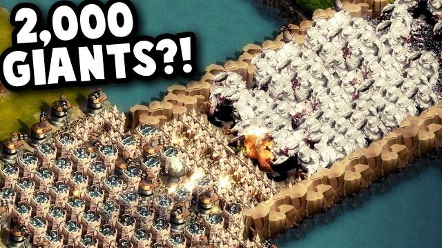 2,000 GIANTS in a FINAL WAVE?! - They Are Billions Custom Map Gameplay