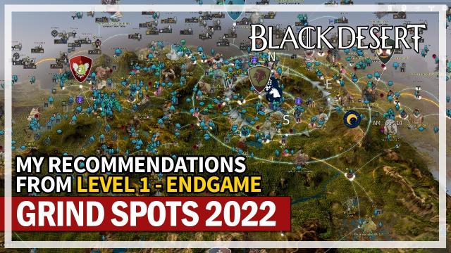 My Recommended Grind Spots from Level 1 - Endgame Guide 2022 | Black Desert