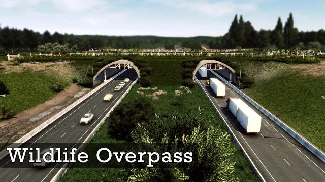 Wildlife Overpass | Wildlife Crossing Highway - Cities Skylines: Custom Builds