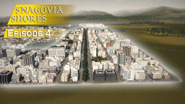 Cities Skylines 4K Let's play Vanilla Series - First boulevard and High Density District| EP.4