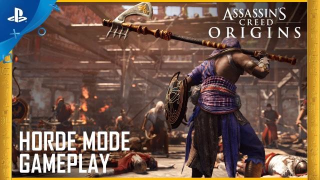 Assassin's Creed Origins - Horde Mode Gameplay - PS4