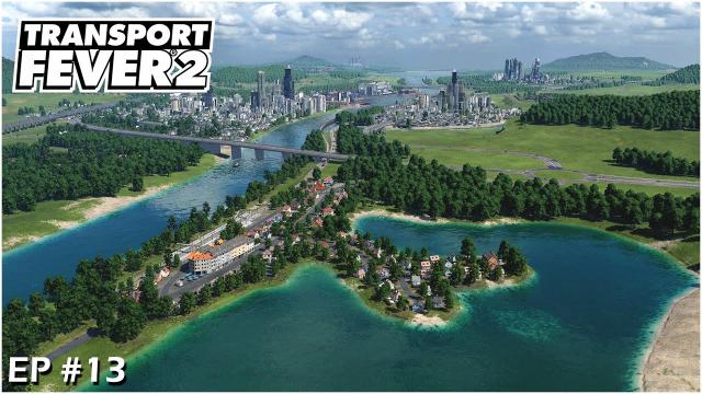 Transport Fever 2 Gameplay - Little village on the lake and new Train Stations #S01EP013