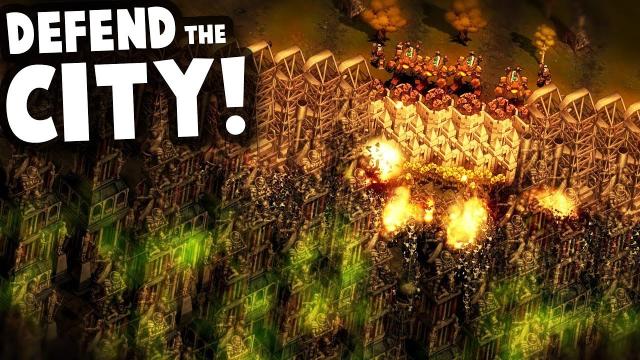 Defending a Mega City from Infected Zombie Hordes! - They Are Billions Custom Map Gameplay