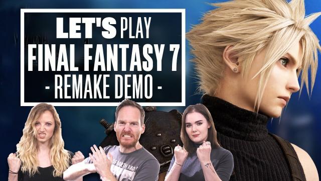 Let's Play Final Fantasy 7 Remake Demo: WELCOME TO MIDGAR!