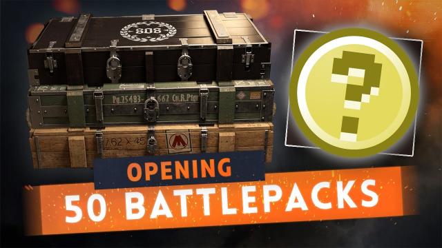► 50 BATTLEPACK OPENING EXPERIMENT! - Battlefield 1 Weapon Skins