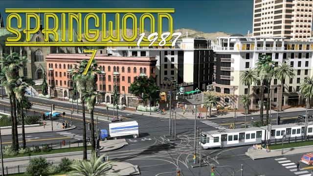 Cities Skylines: Springwood - Tram, Hotels, High End Shopping (EP7)