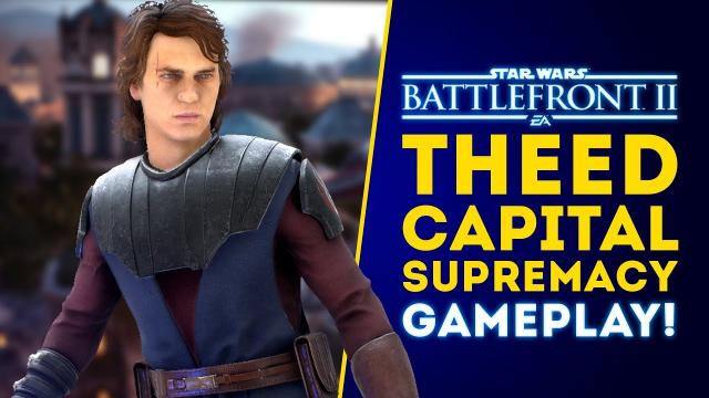 Naboo Theed Capital Supremacy Gameplay! Epic Tank Battles + Droidekas! - Star Wars Battlefront 2