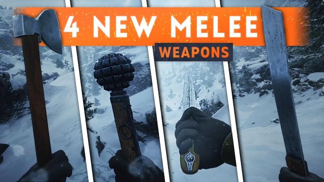 ► 4 NEW MELEE WEAPONS REVEALED! - Battlefield 1 Lupkow Pass (In The Name Of The Tsar DLC)