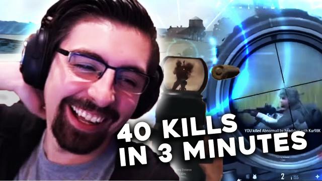 Shroud's 40 Kills In 3 MINUTES