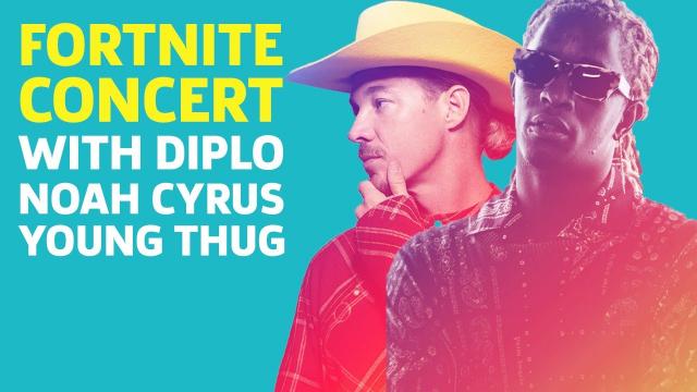 Fortnite - Party Royale With Diplo, Noah Cyrus, & Young Thug Full Concert