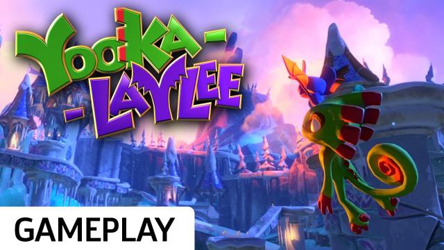 11 Minutes of Glitterglaze Glacier - Yooka-Laylee Gameplay