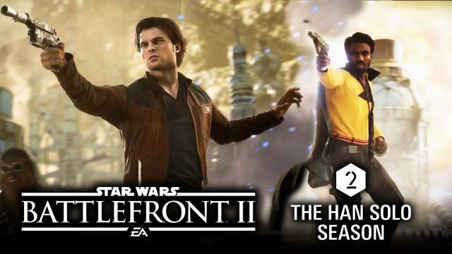 Han Solo Season 2 Gameplay Trailer!  NEW MAP and SKINS!  Star Wars Battlefront 2 DLC Solo Season 2