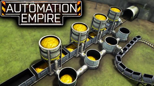 Making $200,000 with GOLD SLOP! (and Trains!) - Automation Empire Let’s Play Ep 5