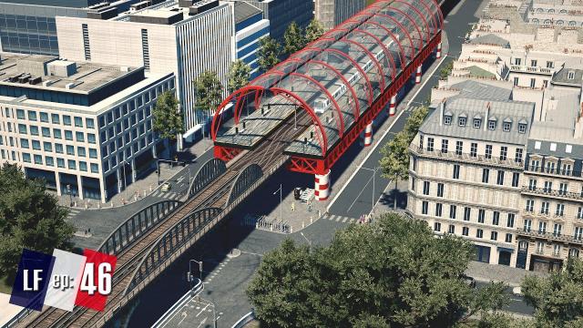 Cities Skylines: Little France - Modern Elevated Metro Station #46