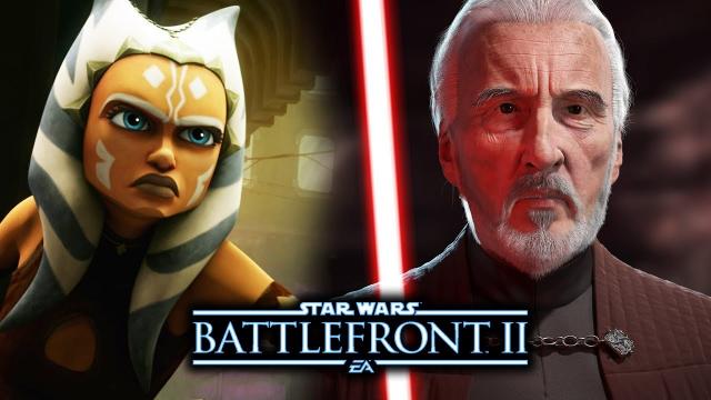 Ahsoka and Count Dooku in Star Wars Battlefront 2! New PC Mod Gameplay with Clone Wars Heroes!