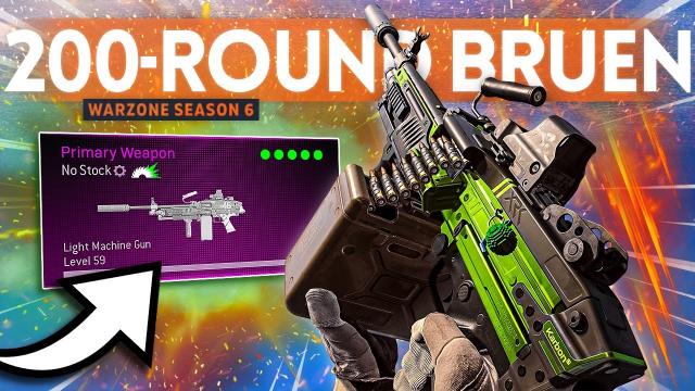 I tried the BRUEN 200 ROUNDS in Warzone and they RUINED EVERYONE!