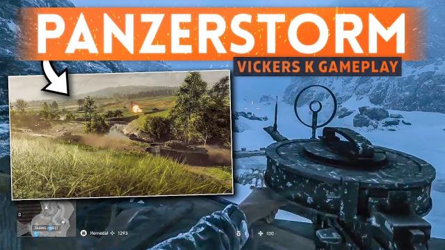 PANZERSTORM MAP FIRST LOOK + VICKERS K MG GAMEPLAY! - Battlefield 5 Overture Chapter (Tides Of War)