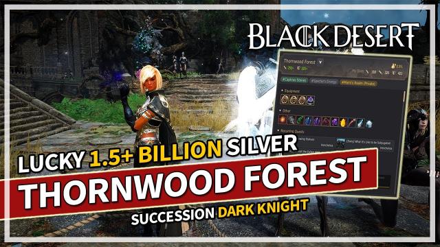 LUCKY 1.5 BILLION Silver Hour - Thornwood Forest Grind - Succ Dark Knight | Black Desert