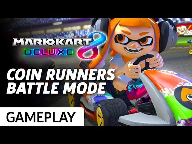 Coin Runners Battle Mode and New Character in Mario Kart 8 Deluxe - Nintendo Switch Gameplay
