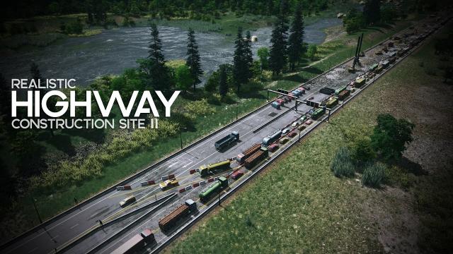 Cities: Skylines | Realistic Highway Construction Site II