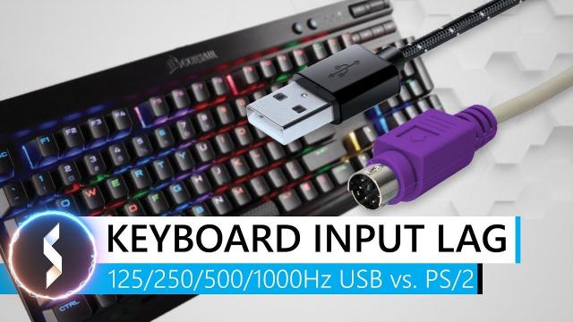 Keyboard Input Lag 125, 250, 500, 1000Hz USB vs. PS/2