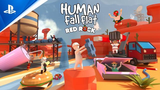 Human: Fall Flat Red Rock - Launch Trailer | PS5 & PS4 Games
