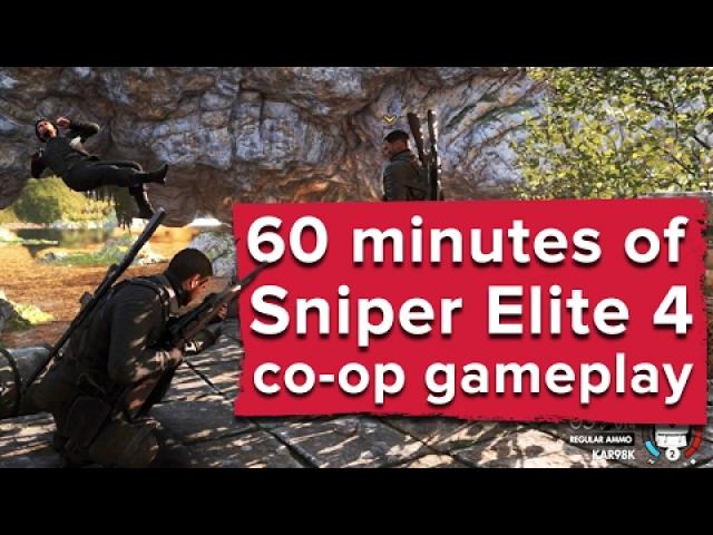 60 minutes of Sniper Elite 4 co-op gameplay - Live stream