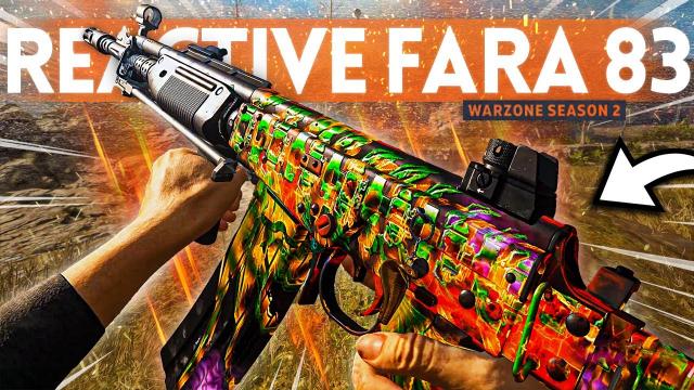 Using the NEW REACTIVE FARA 83 in Warzone Season 2!