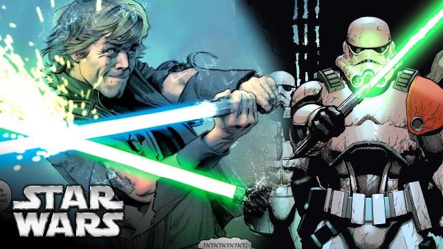 Luke Skywalker's EPIC Lightsaber Duel with Stormtrooper on Crait - Star Wars The Last Jedi Explained