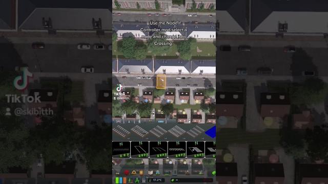 Crossing tutorial on a segment #shorts #citiesskylines #cityskylines #gamer #games