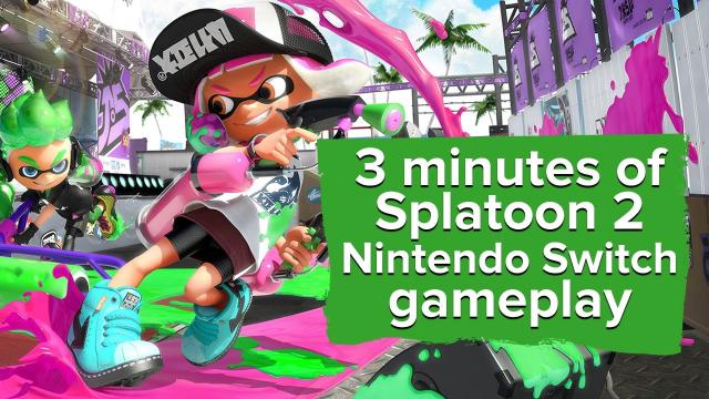 3 minutes of Splatoon 2 Nintendo Switch gameplay