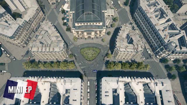 Cities Skylines: Little France - I flipped another Intersection in between buildings #miniEpisode