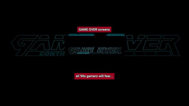 Game Over Screens All 90s Gamers Will Fear