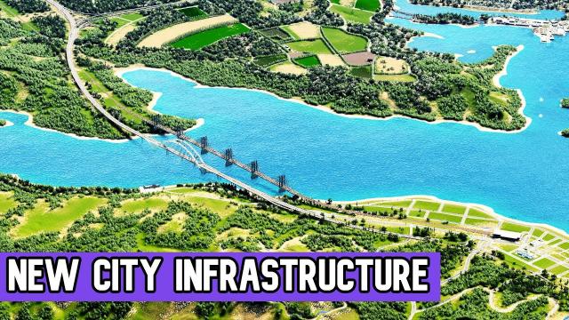 Starting a New Capital City With Major Infrastructure! Cities Skylines