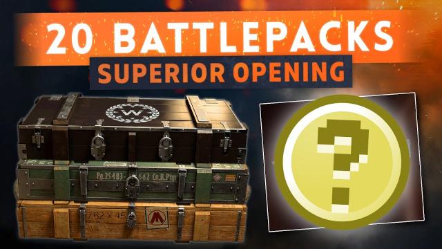 ► MASSIVE 20 SUPERIOR BATTLEPACK OPENING! - Battlefield 1 Weapon Skins