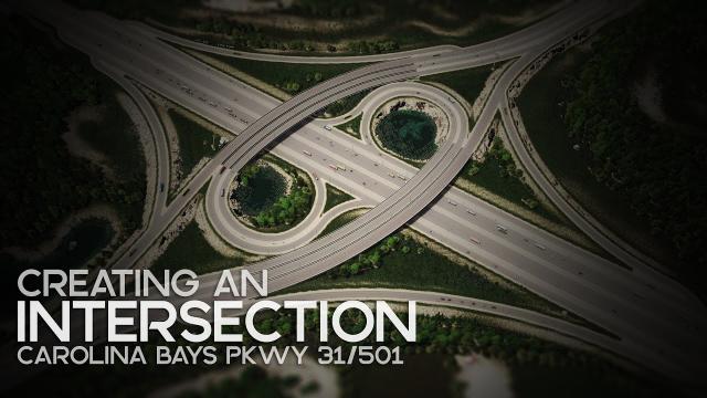 Cities: Skylines | Creating an Intersection - Carolina Bays Pkwy 31/501