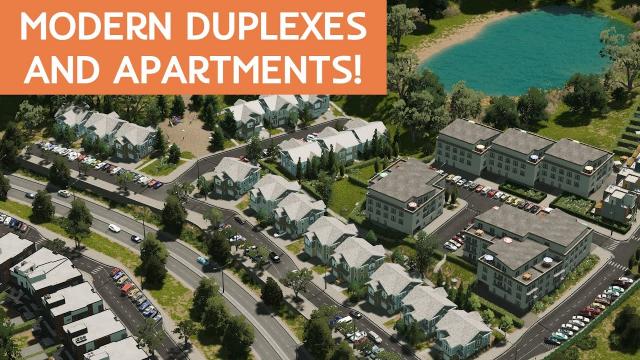 BULLDOZING Nature to Build Modern Duplexes and Apartments! - Cities: Skylines - Coniferia EP4